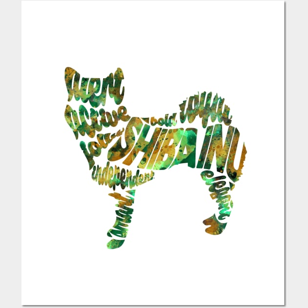 Shiba Inu Wall Art by inspirowl